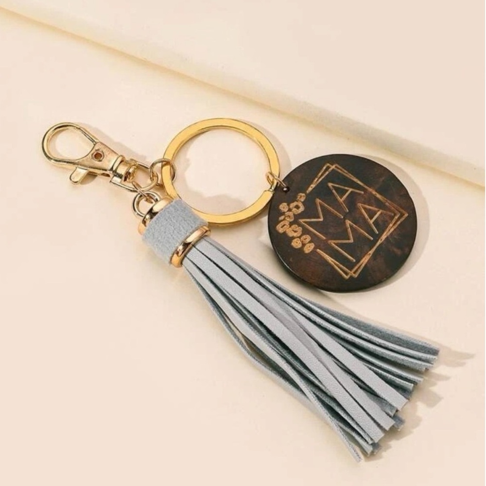 💝Boutique 🩶🤎MAMA Tassel Keychain🔑 - Picture 5 of 5